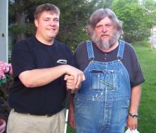 Dick with son, Chaun