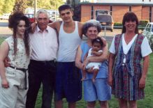 Janice and her family with parents